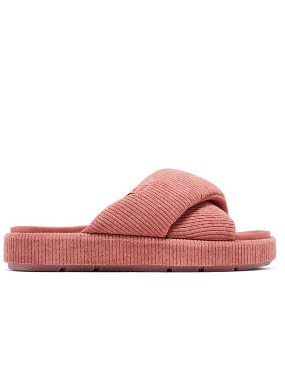 New Jordan Women's Sophia Corduroy Slide in Canyon Pink